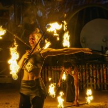 Fire: Juggling Staff Duo